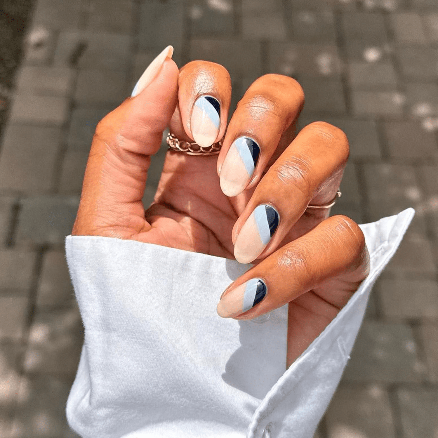 Geometric Color Blocking Geometric Color Blocking — Preppy Nails