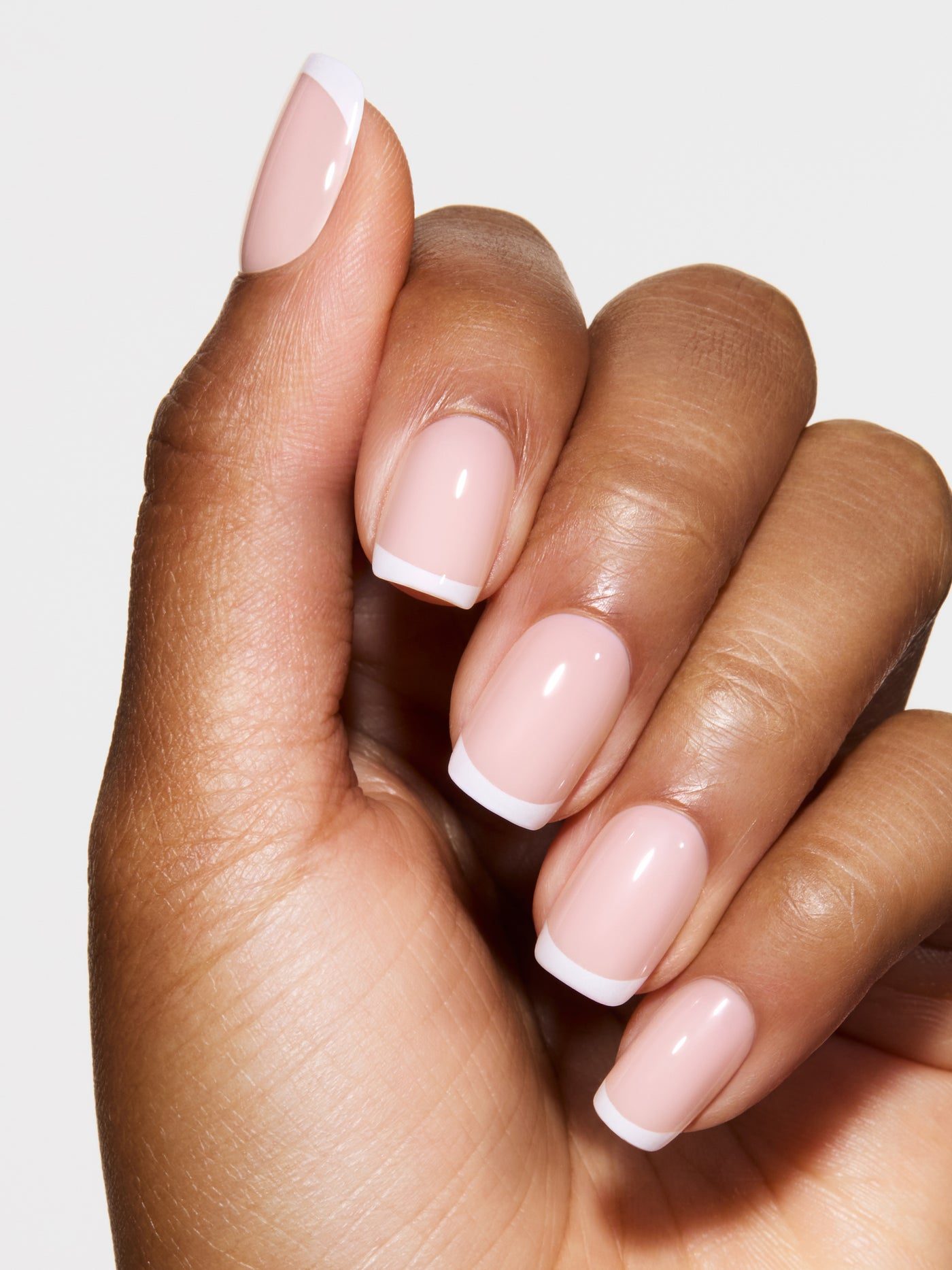 Classic Short Square French Classic Short Square French — Pink French Tip Nails