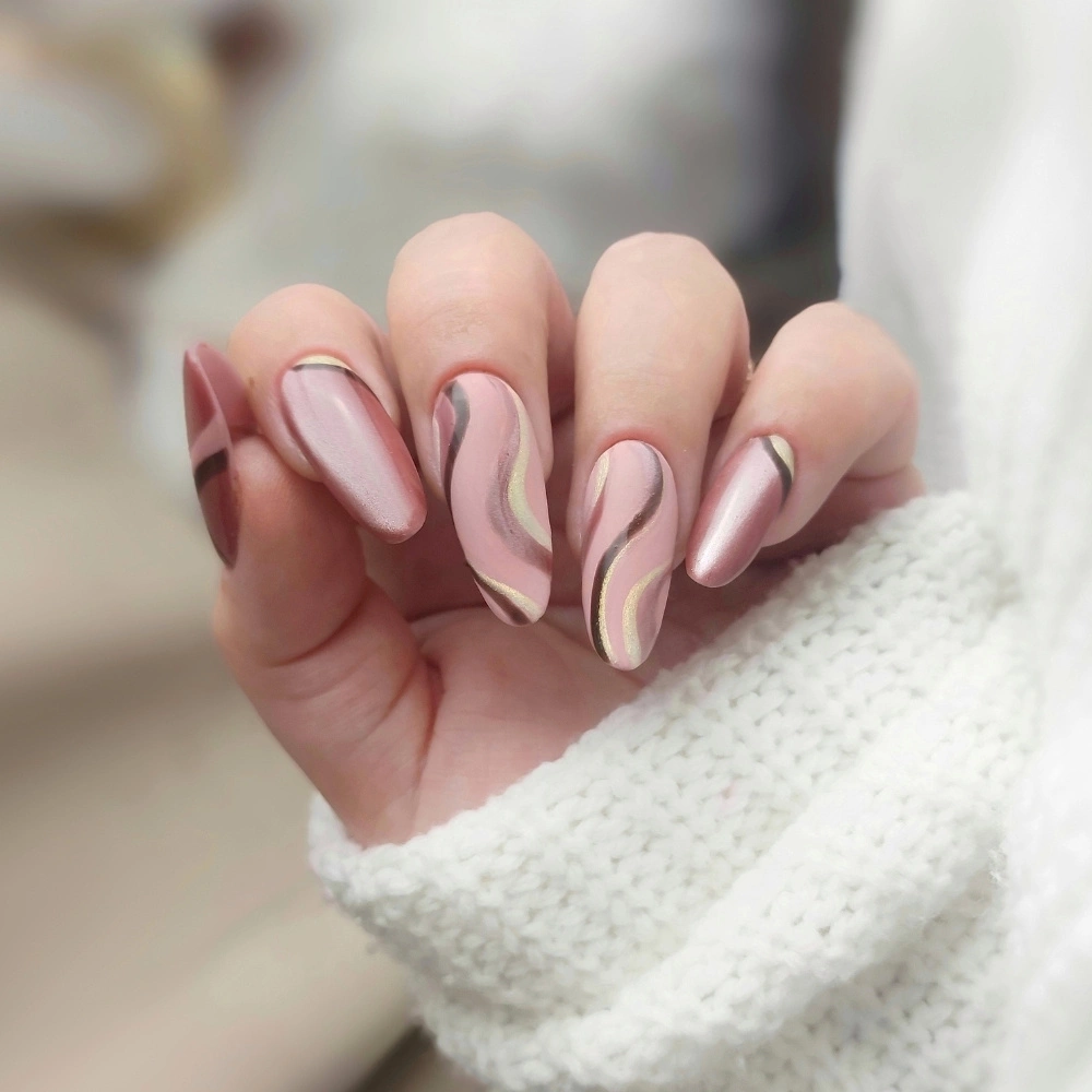 Satin And Shimmer Visual Idea Satin And Shimmer Visual Idea — Work Nails