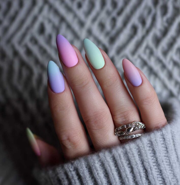 Matte Visual Idea — Pastel Nails