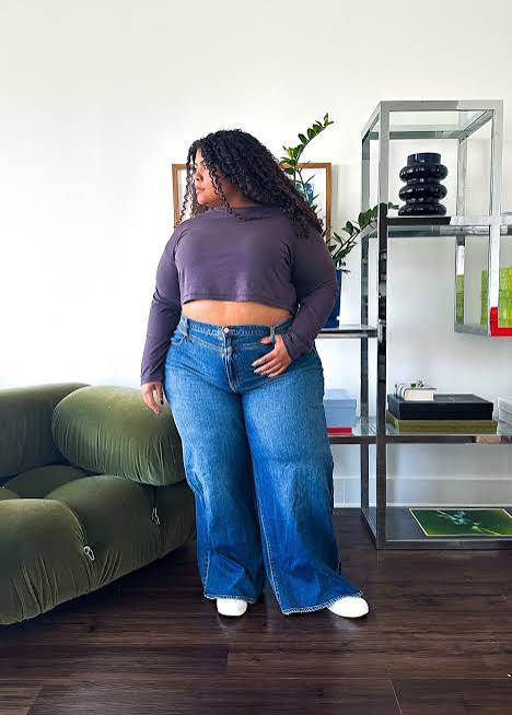 Denim Wide-Leg Jeans for Casual Comfort Denim Wide-Leg Jeans for Casual Comfort — Blue Outfits
