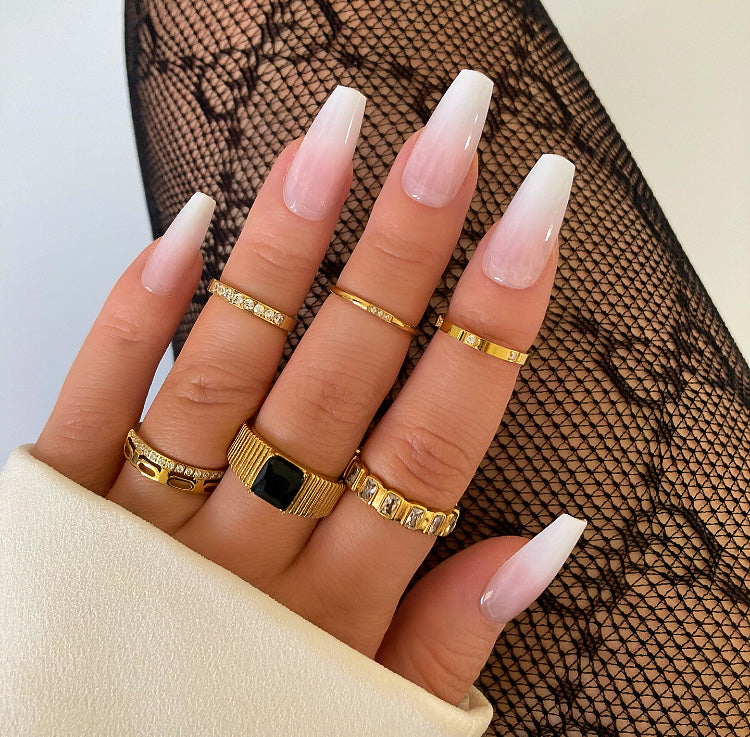 Ombre Gradient Visual Idea — Acrylic Nails