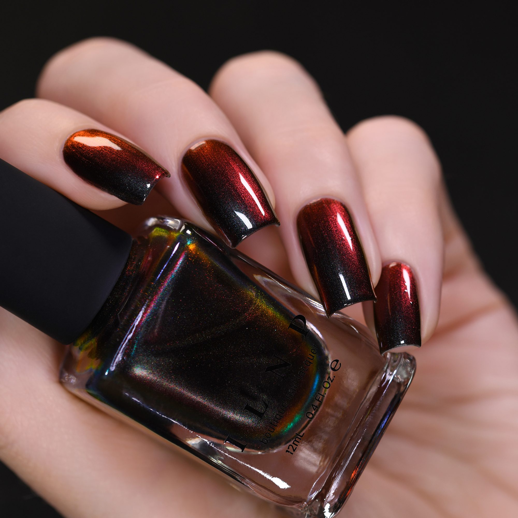 Matte Halloween Red and Black with Spider Art Matte Halloween Red and Black with Spider Art — Red and Black Nails