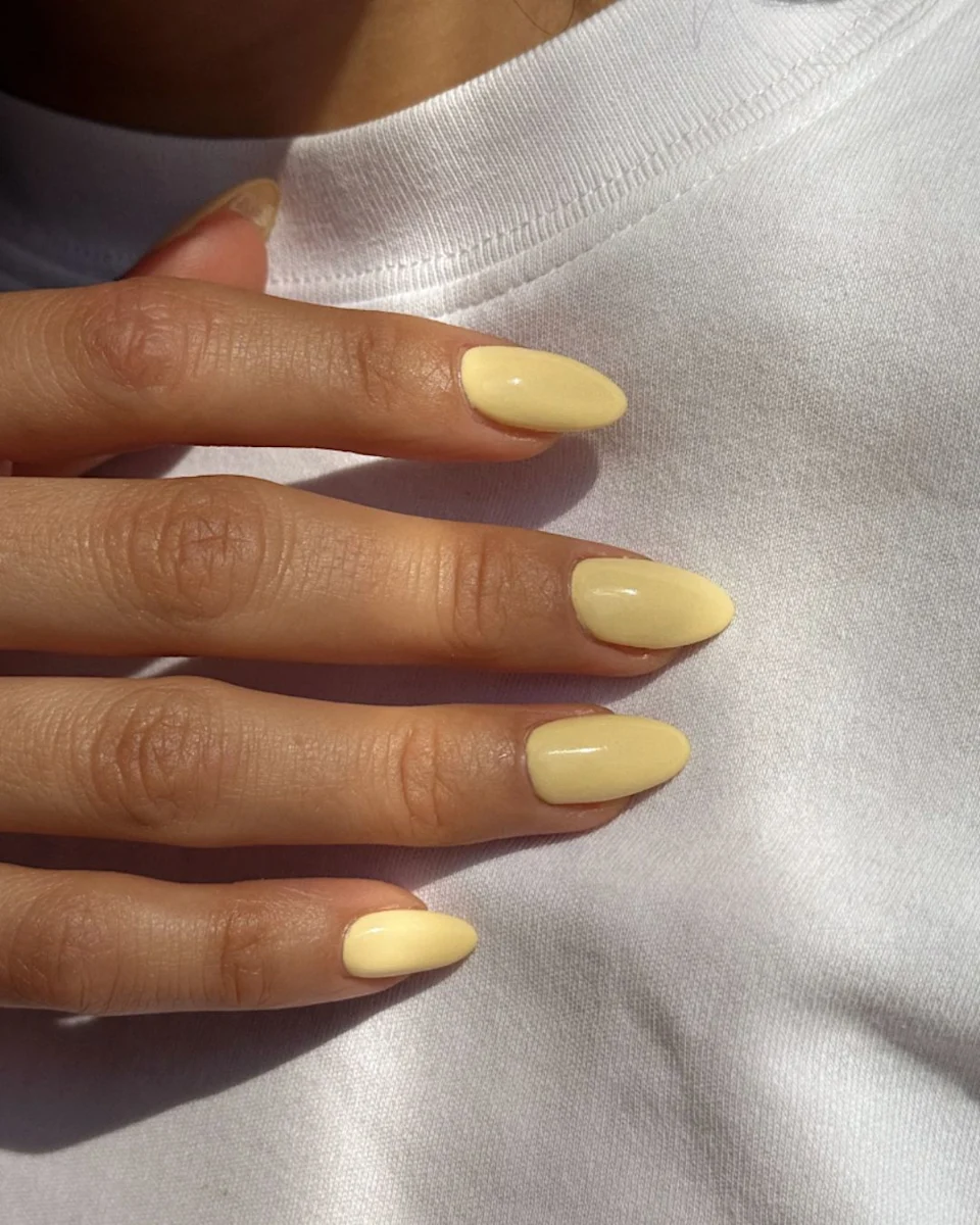 Simple Pale Yellow Solid Gloss Simple Pale Yellow Solid Gloss — Preppy Nails