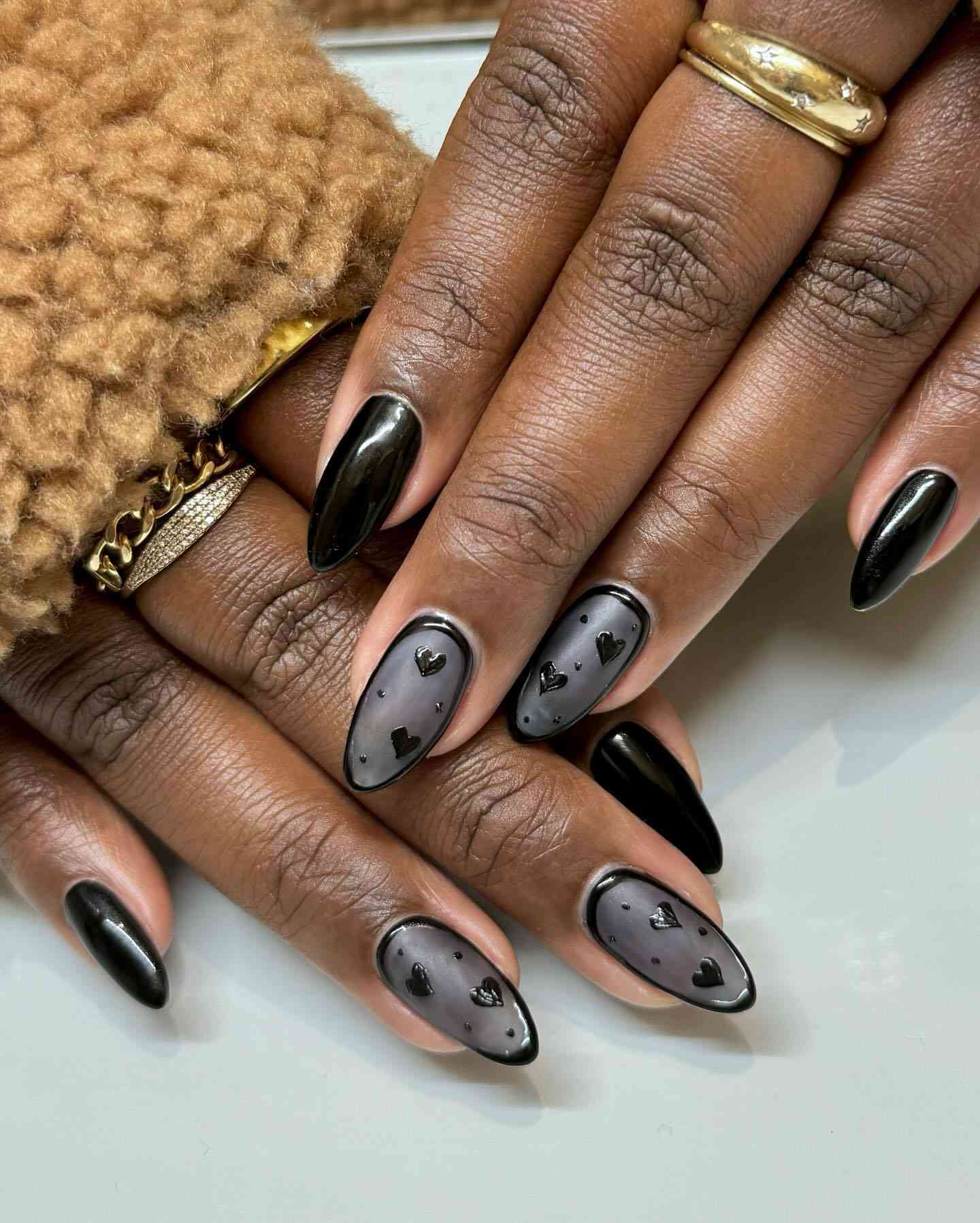 Glossy With Matte Sheer Overlay Visual Idea Glossy With Matte Sheer Overlay Visual Idea — Coquette Nails