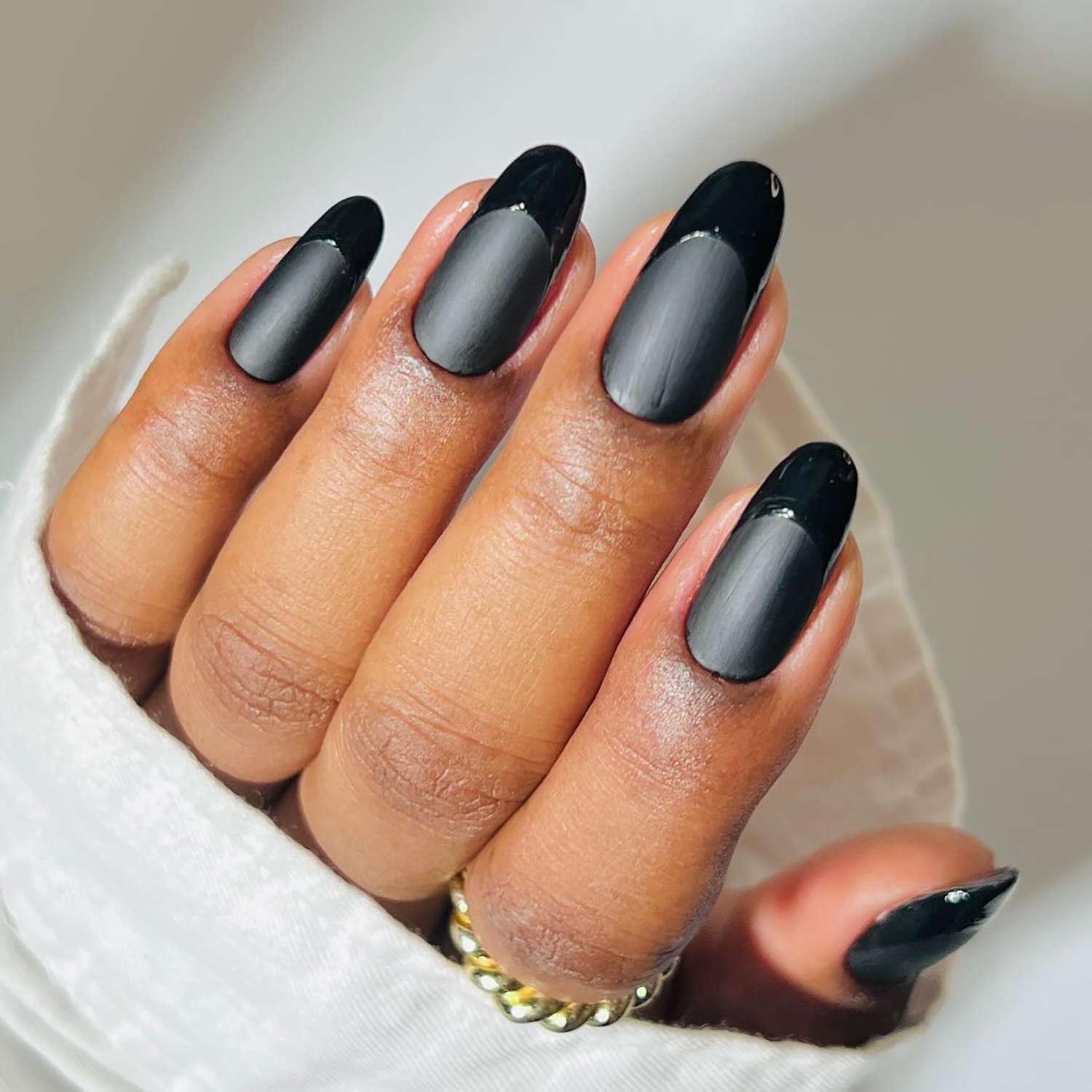 French Tips Visual Idea French Tips Visual Idea — Goth Nails