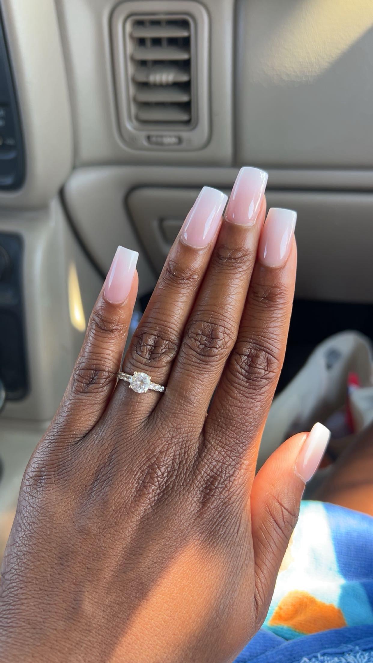 Are my nail beds too wide for square shaped nails? : r/Nails