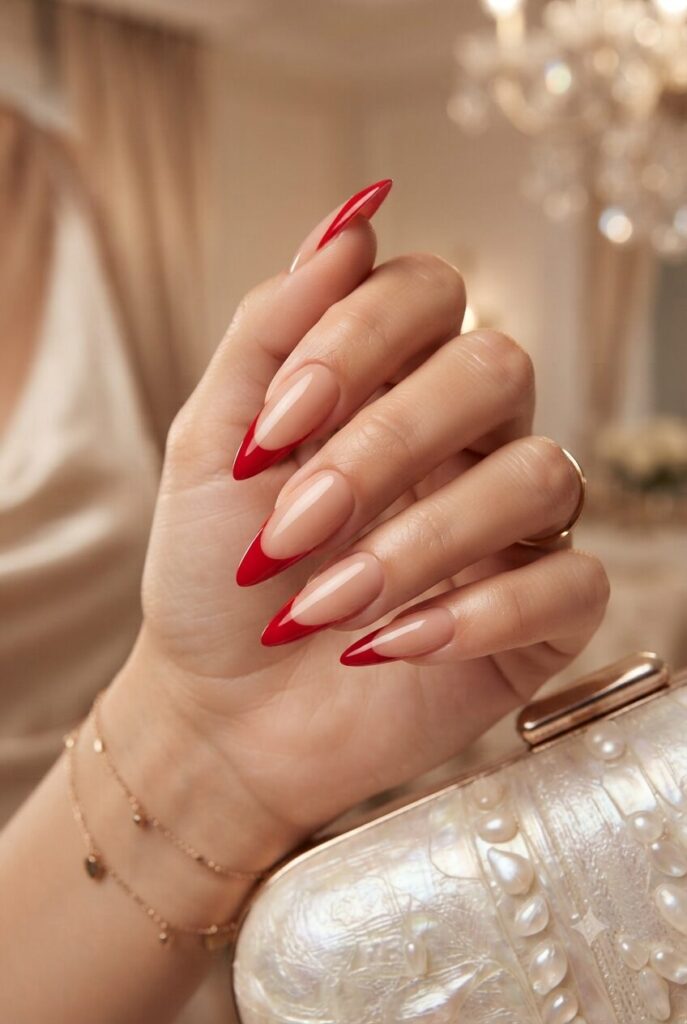 High Gloss Finish Visual Idea — Stiletto Nails