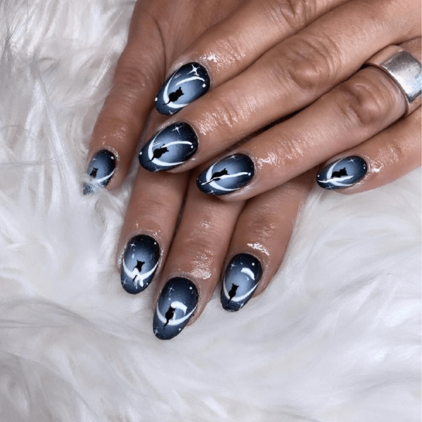 Glossy Visual Idea — Short Oval Nails