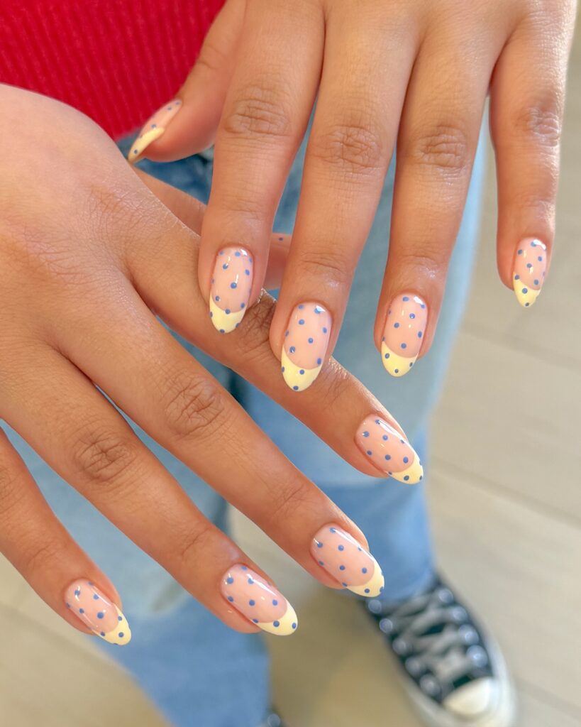 Both Hands Close-Up Visual Idea — Gel Nails