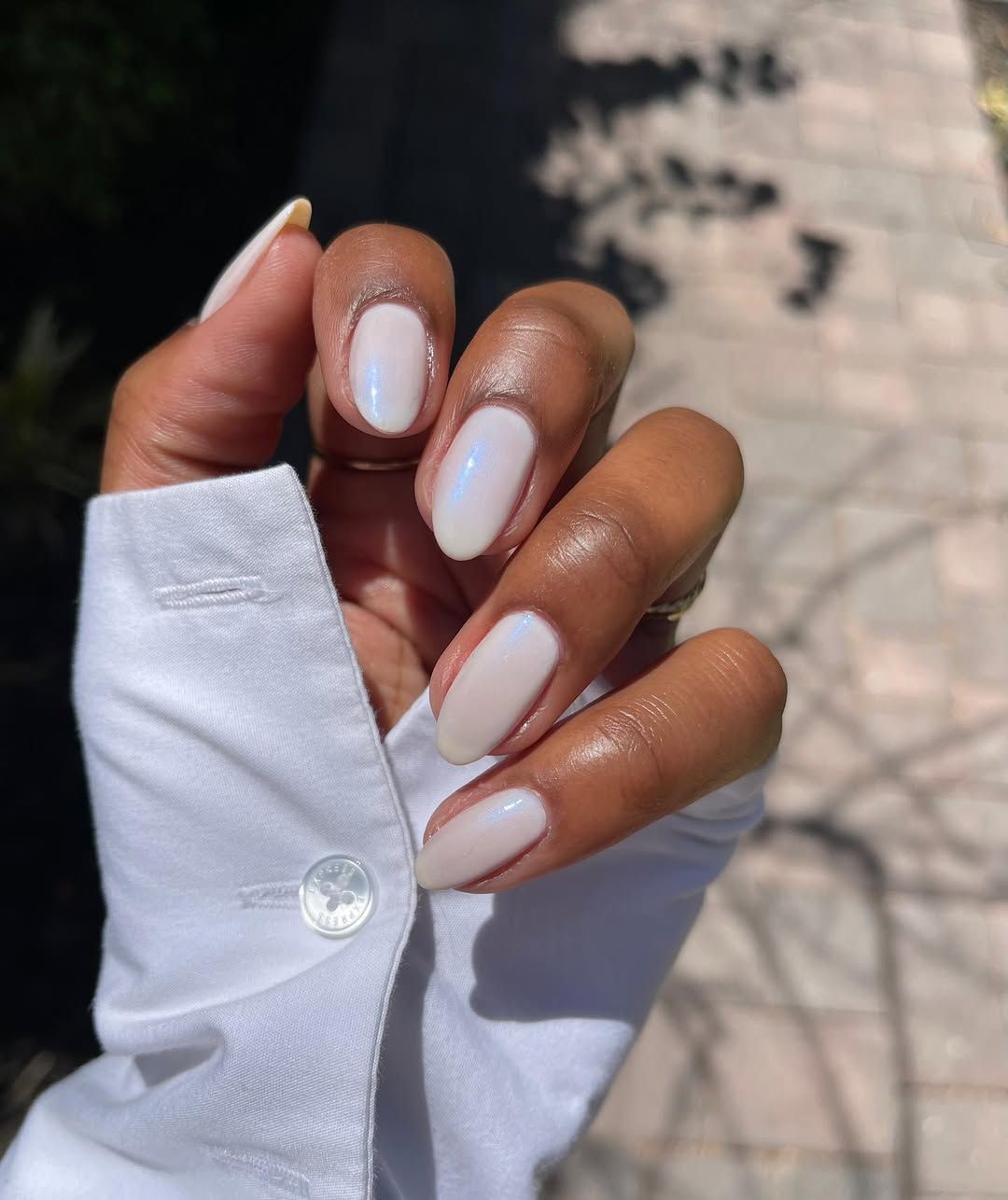 Medium Almond Iridescent Color Shift Nails — Funny Bunny Nails