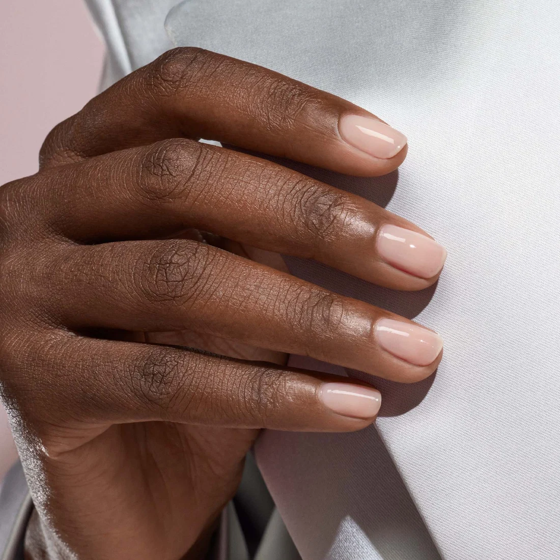 Sheer Nude Beige Glossy Short Square Sheer Nude Beige Glossy Short Square — Nails for Dark Skin