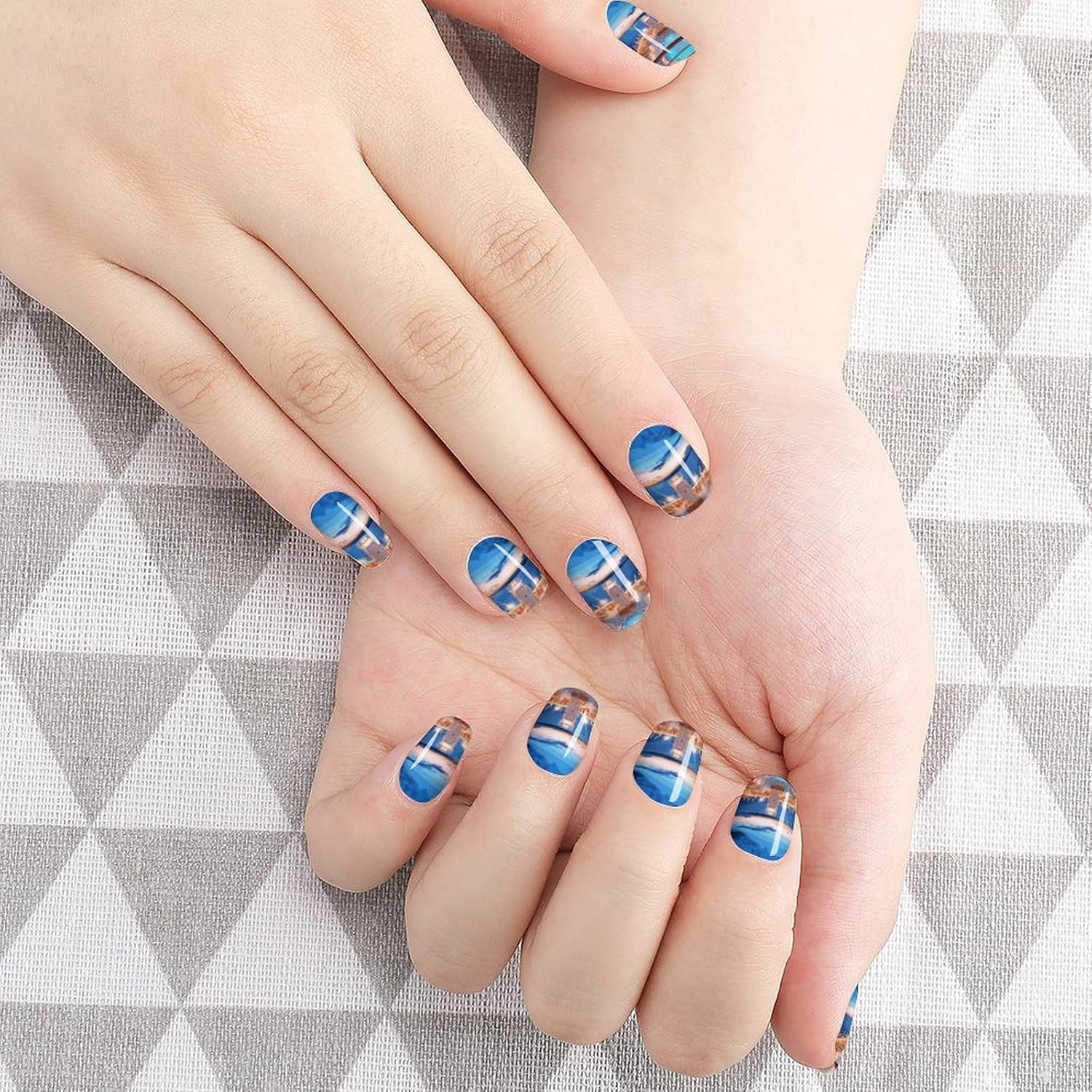 DIY Beach Scene Nails DIY Beach Scene Nails — Cruise Nails