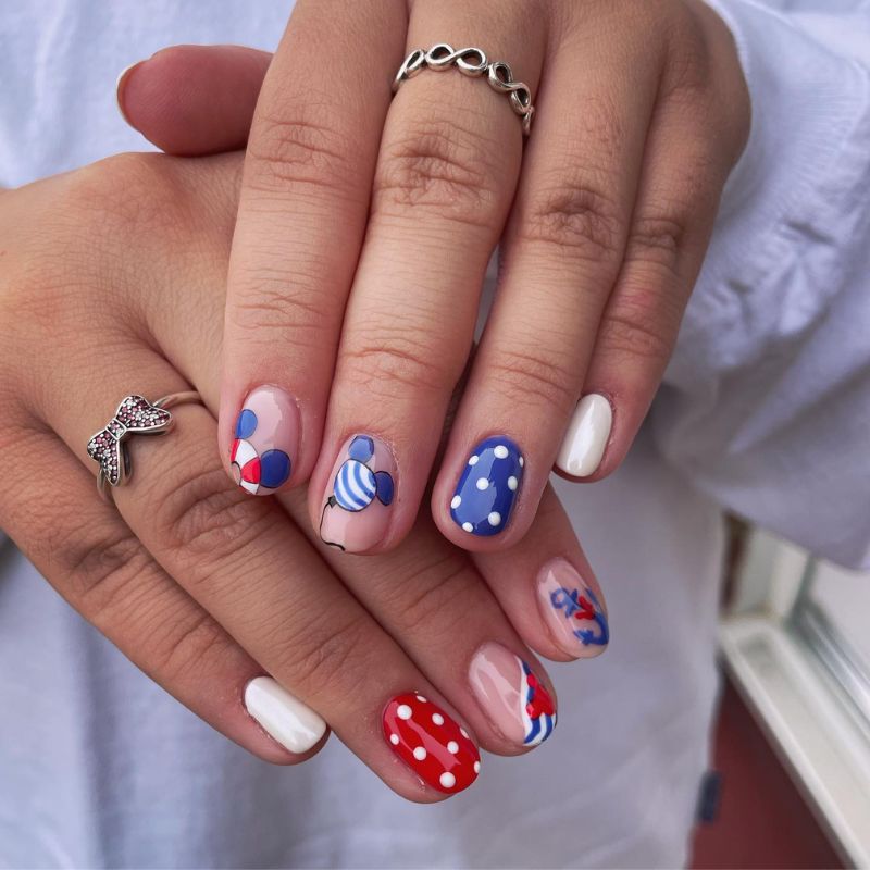 Fun Mixed Cruise Motifs Fun Mixed Cruise Motifs — Cruise Nails