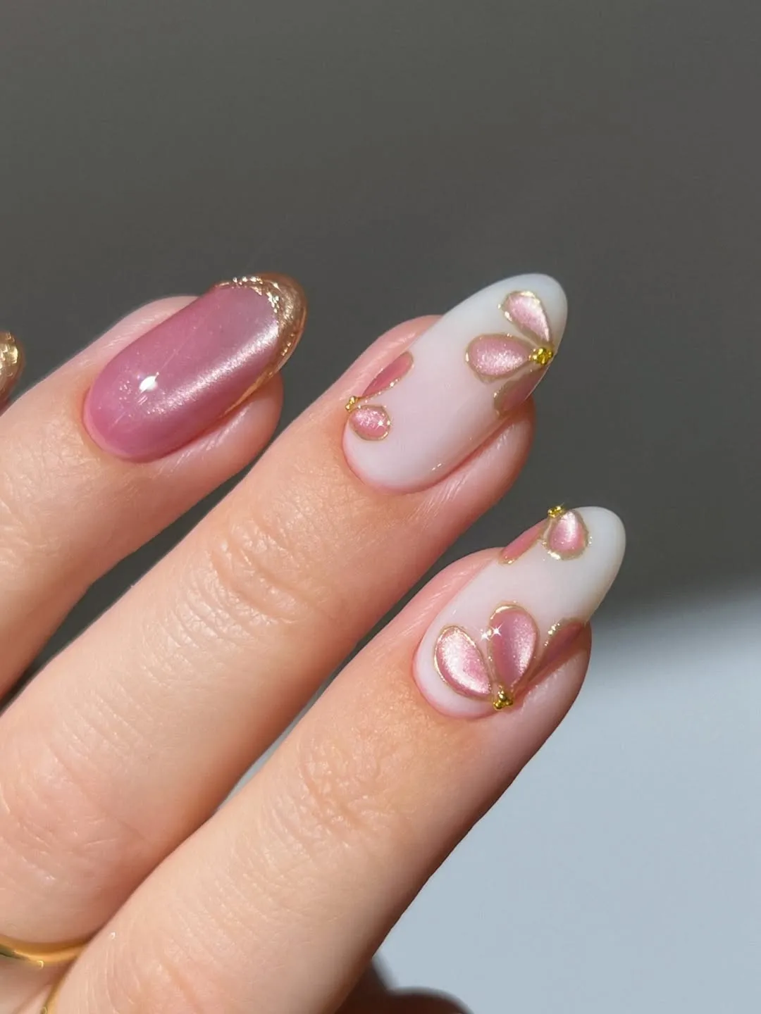 Pink White And Gold Visual Idea Pink White And Gold Visual Idea — Sweet 16 Nails