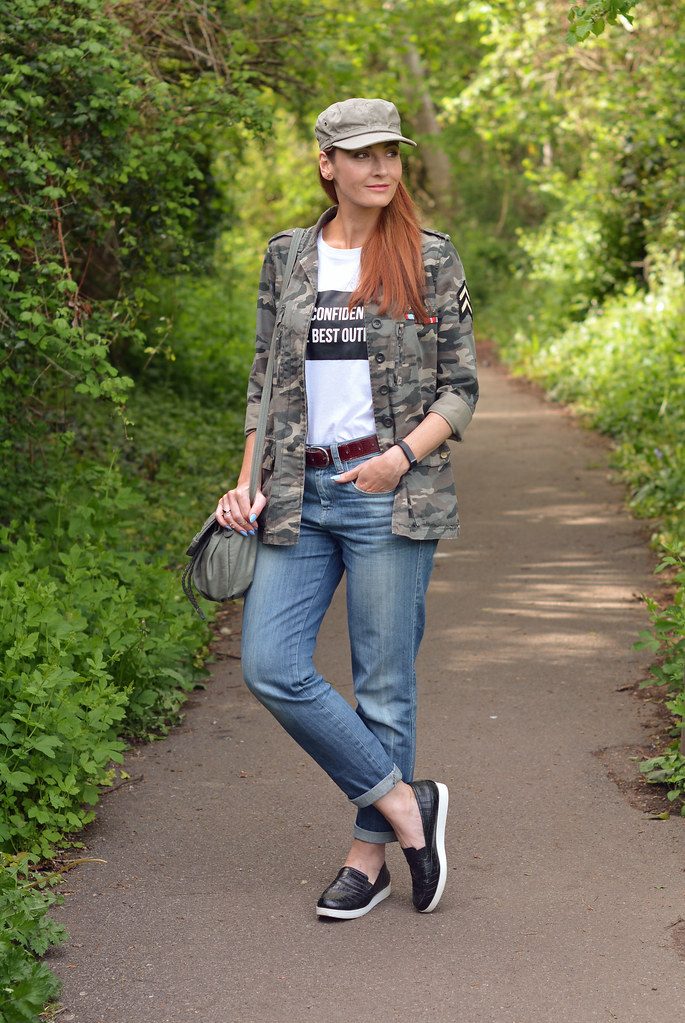 Utilitarian Cool: Camouflage Jacket and Denim Utilitarian Cool: Camouflage Jacket and Denim — Tomboy Outfits
