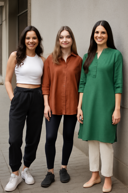 Versatile Mix-and-Match College Essentials: Crop Tops, Joggers, and Tunics Versatile Mix-and-Match College Essentials: Crop Tops, Joggers, and Tunics — College Outfits