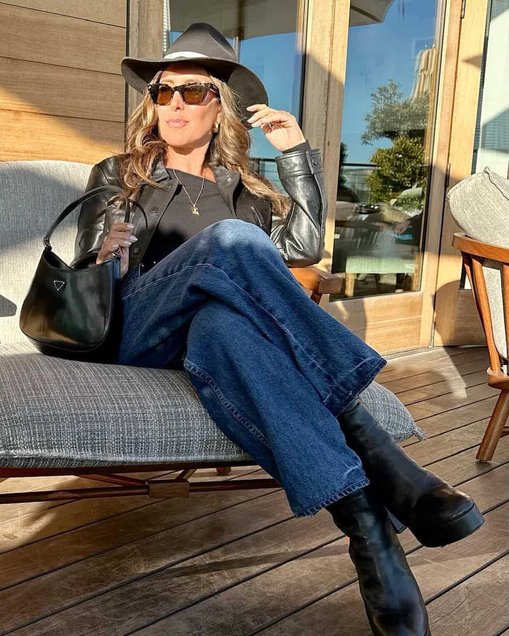 Outfit Idea — Layered With A Black Leather Jacket Outfit Idea — Layered With A Black Leather Jacket — Nashville Outfits
