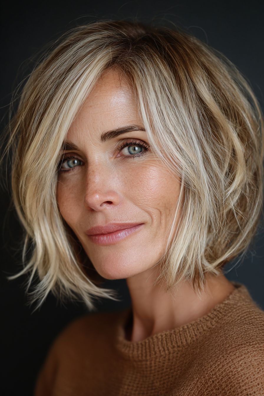 Chin Visual Idea Chin Visual Idea — Balayage Short Hair
