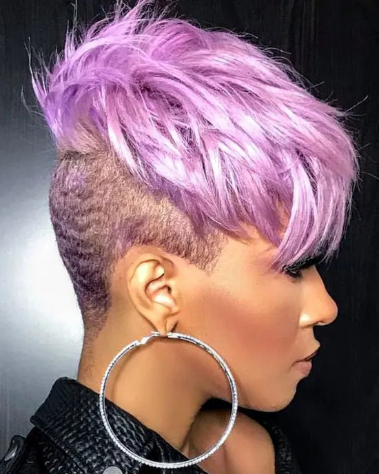 Chin Length Purple Layers With Volume Chin Length Purple Layers With Volume — 27 Piece Hairstyles