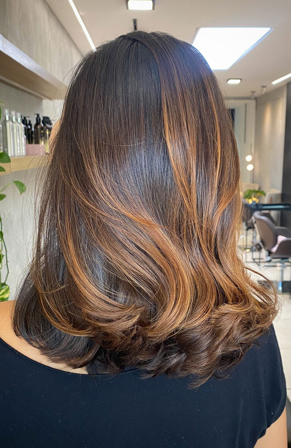 Layers Visual Idea Layers Visual Idea — Highlights on Brown Hair