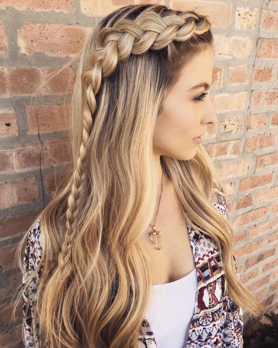 Crown Braid with Loose Waves — Cruise Hairstyles