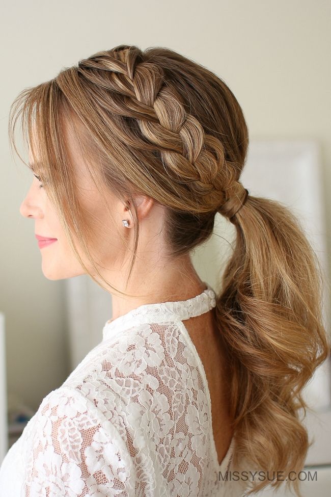 Blonde French Braid Ponytail Blonde French Braid Ponytail — Second Day Hairstyles