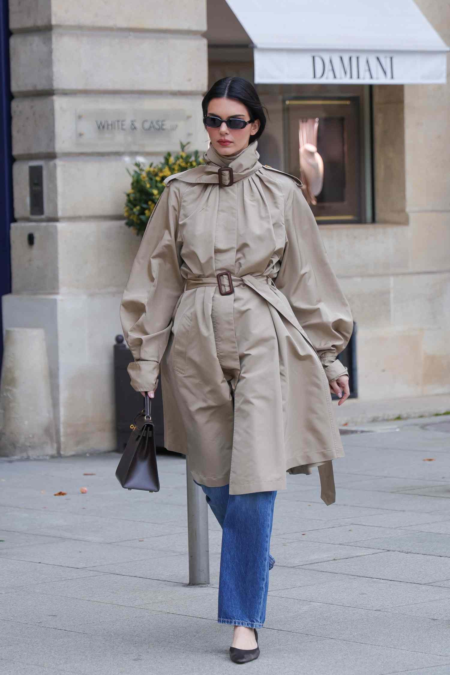 Oversized Beige Trench Coat with Voluminous Sleeves — Trench Coats