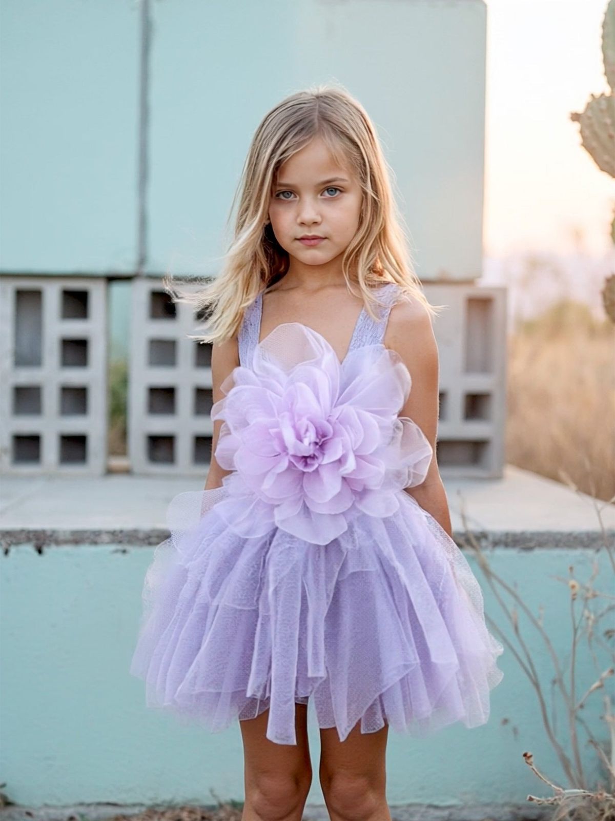 Pale Green Satin A-Line with Tulle Skirt and Bow Pale Green Satin A-Line with Tulle Skirt and Bow — Little Girl Dresses