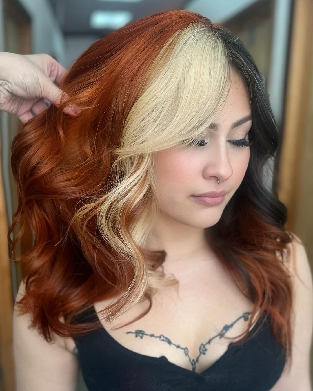 Long Layers With Curtain Bangs Long Layers With Curtain Bangs — Calico Hair