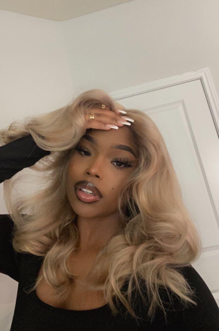Ash Blonde Balayage On Darker Base Ash Blonde Balayage On Darker Base — Blonde Hair on Black Women