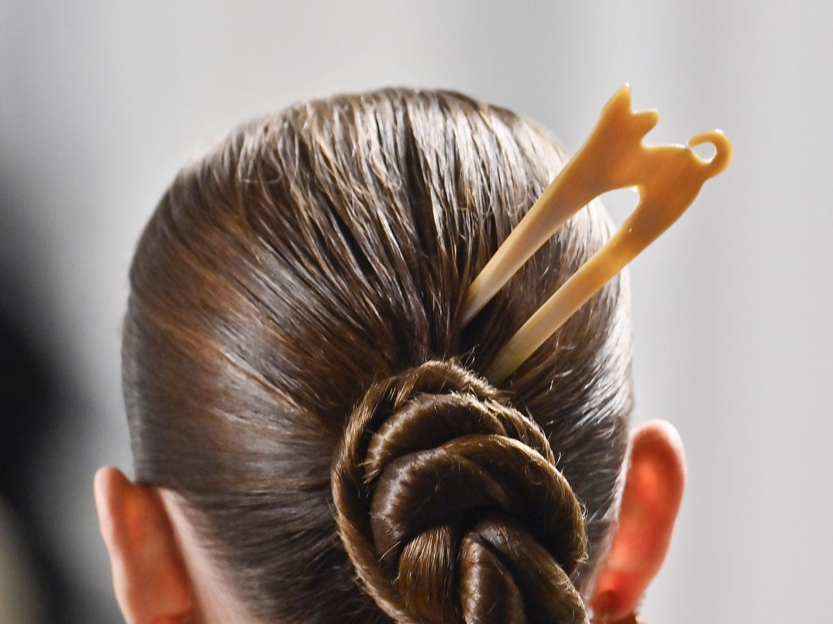 Low Bun Secured with French Pin — Hairstyles for Flight Attendants