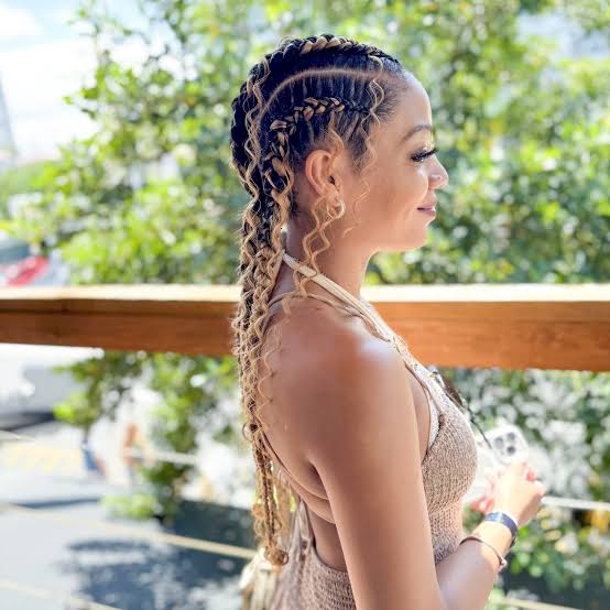 Braids With Wavy Ends — Vacation Hairstyles
