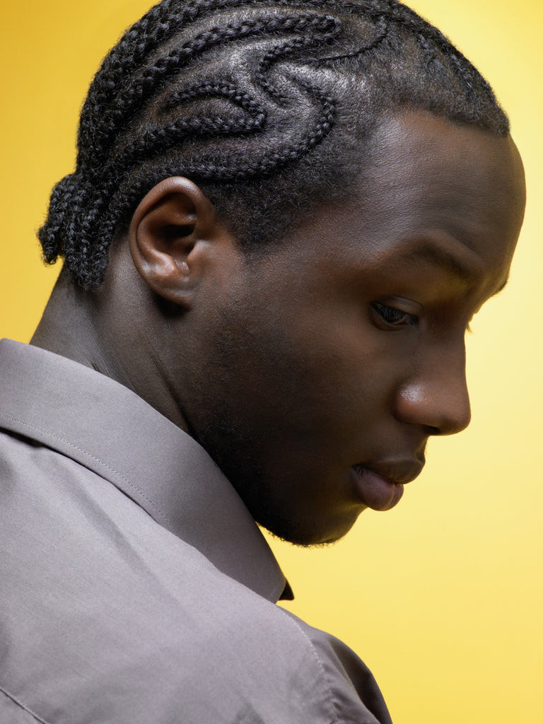 Side View Precise Wavy Texture Cornrows — Cornrows for Men
