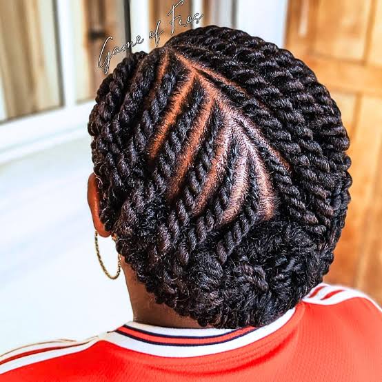 Geometric Flat Twist Pattern Geometric Flat Twist Pattern — Twist Hairstyles