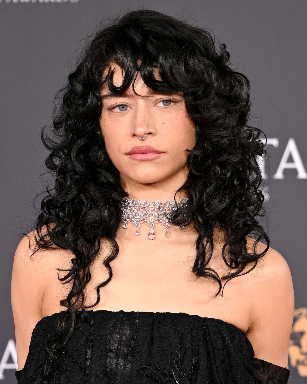 Mid-Back Dark Brown Voluminous Curls — Curly Wolf Cut