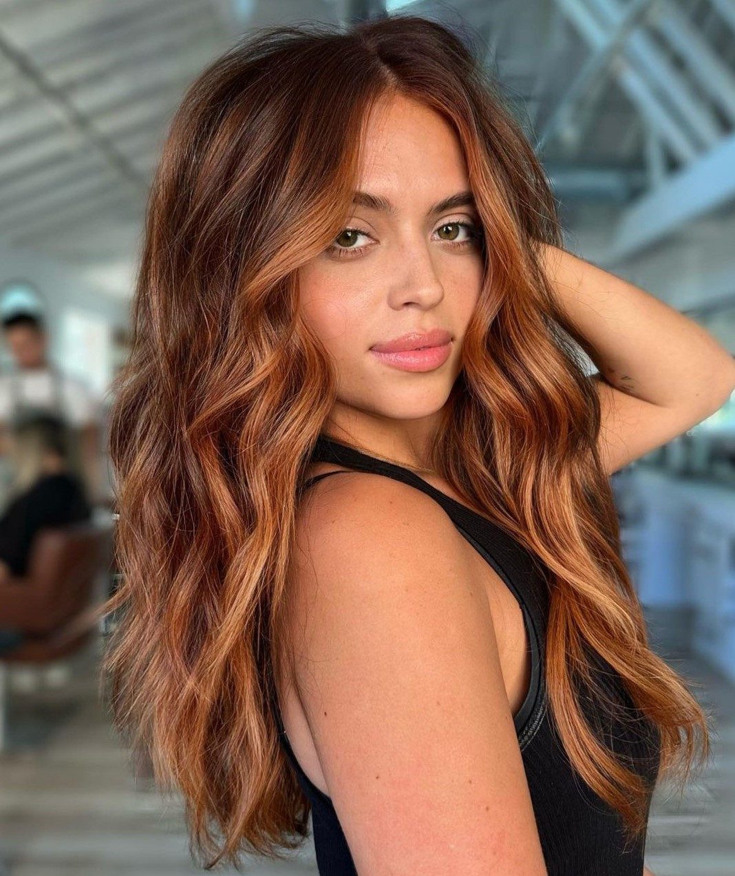 Warm Auburn Base With Lighter Highlights Warm Auburn Base With Lighter Highlights — Auburn Hair