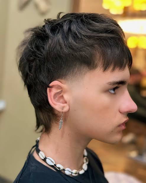 Wolf Cut With Skin Fade Wolf Cut With Skin Fade — Wolf Cut Men