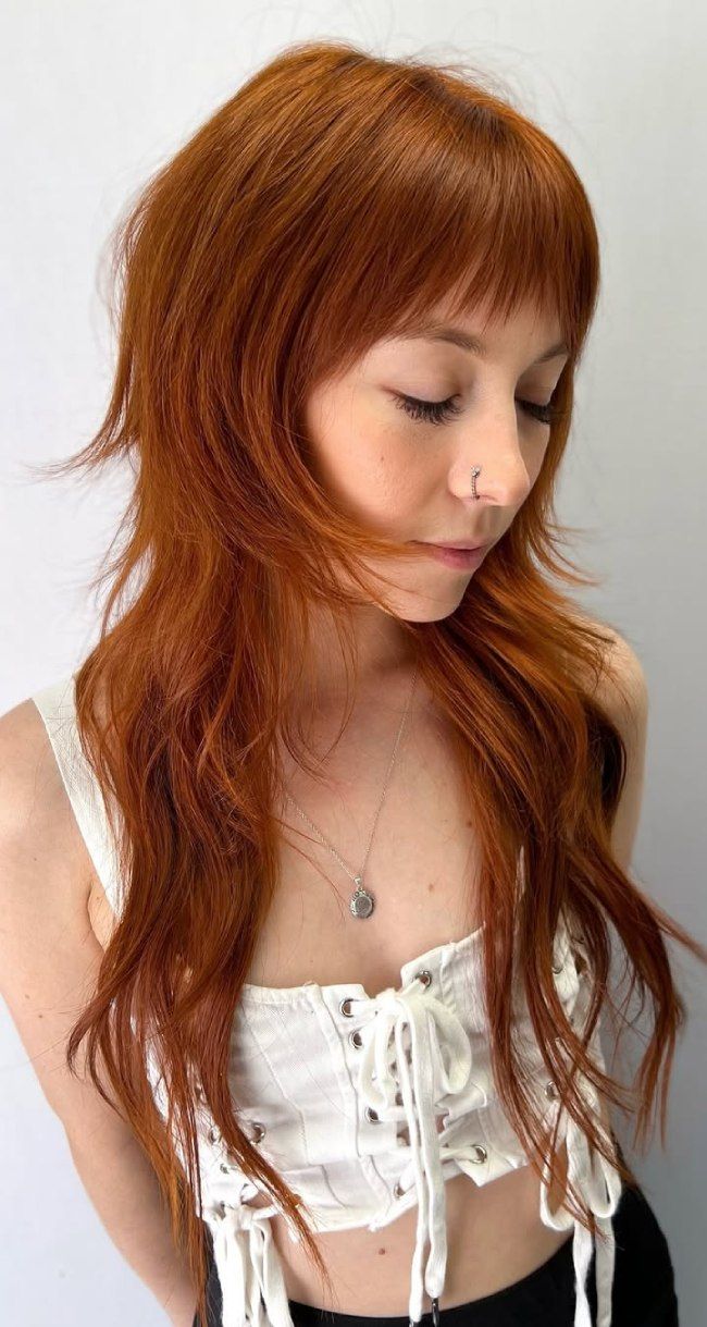 Vibrant Auburn Copper Shag Vibrant Auburn Copper Shag — Tangerine Hair