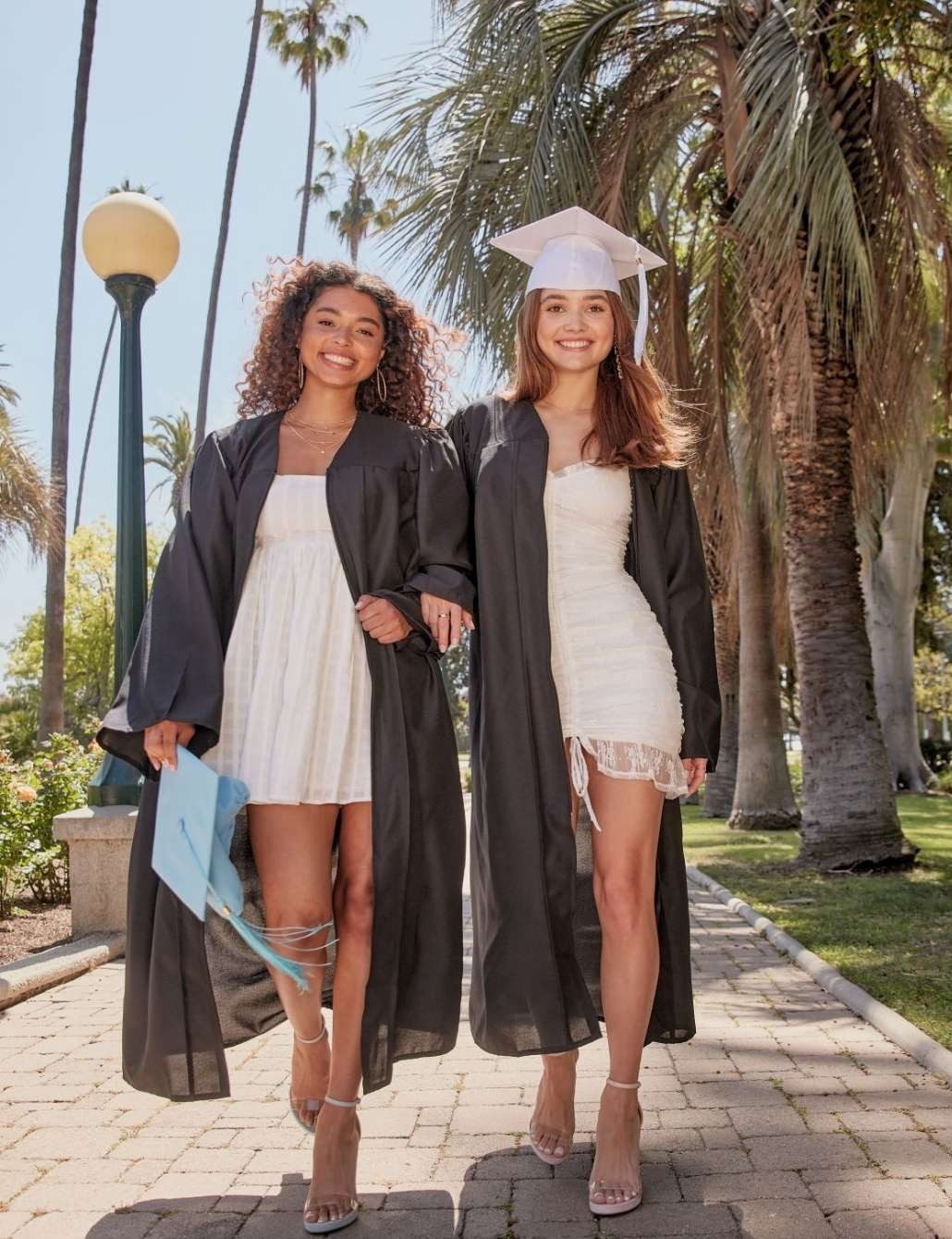 Coordinated Graduation Looks with White Dresses Coordinated Graduation Looks with White Dresses — Graduation Outfits