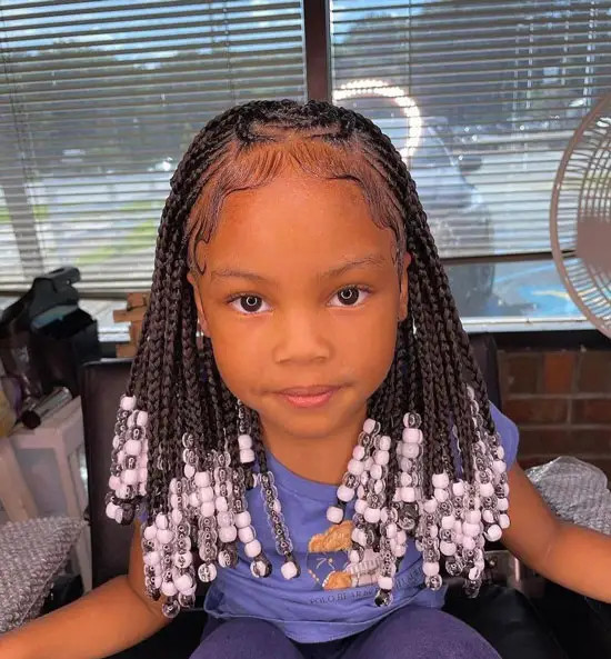 20 Stunning Kid Braids with Beads for Your Little Angel