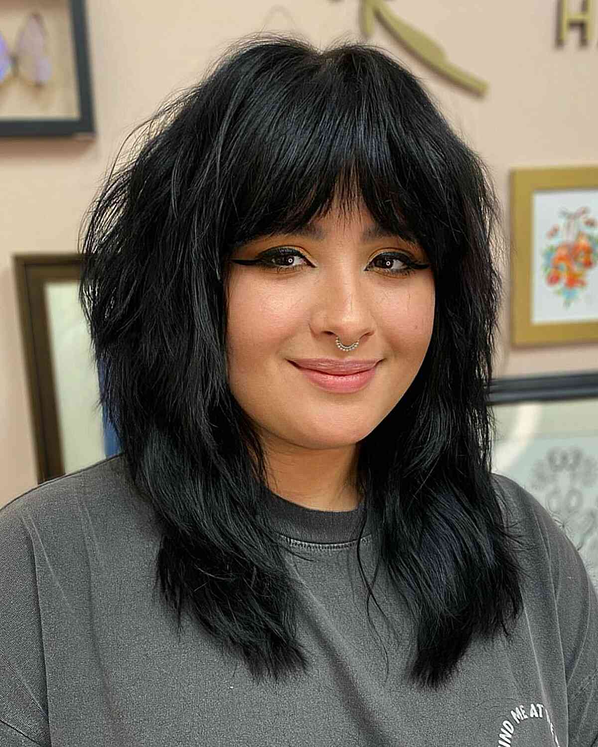 Choppy Bangs For Textured Shags — Bangs for Round Face