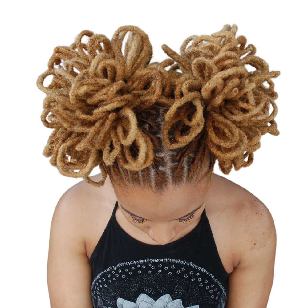 Blonde Locs Double Petal Buns — Loc Petals
