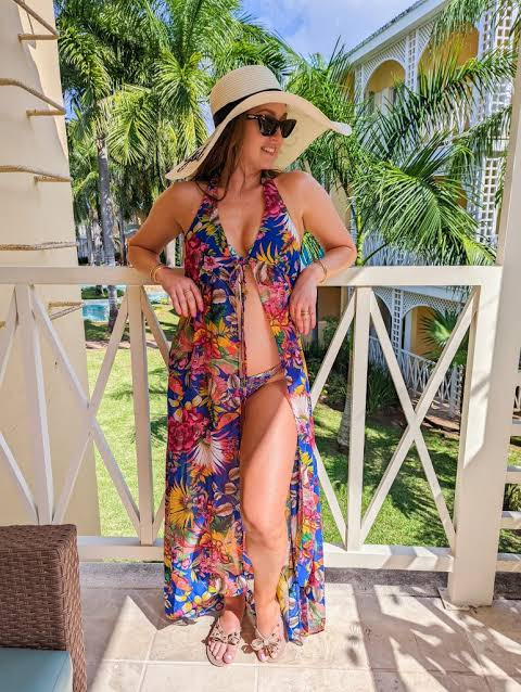 Floral Maxi Dress Over Bikini for Beach Vacation Glam — Mexico Vacation Outfits