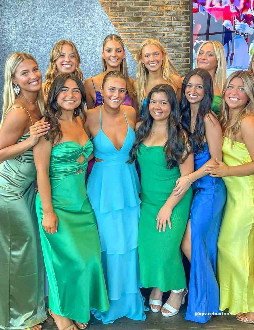 Mixed Media Formal Dresses in Jewel Tones Mixed Media Formal Dresses in Jewel Tones — Sorority Formal Dresses