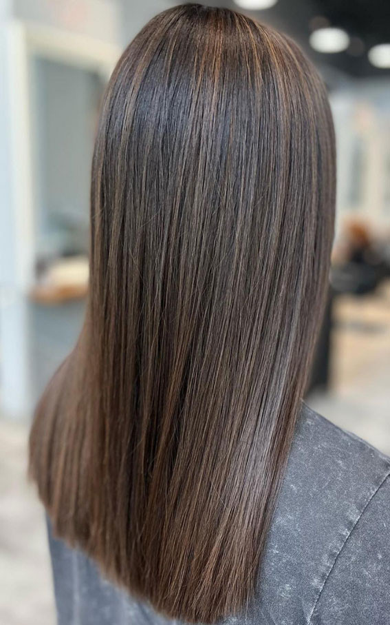 Shoulder Visual Idea Shoulder Visual Idea — Cool Brown Hair