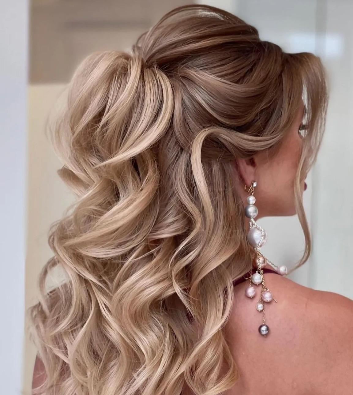 Ash Blonde Half-Up With Braided Accents — Clip In Extensions Hairstyles