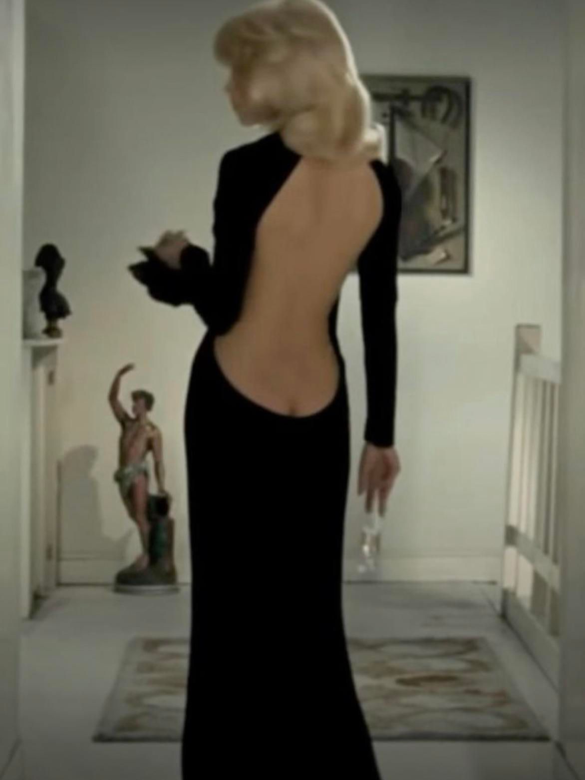 Timeless Fitted Gown with Extremely Low Back Timeless Fitted Gown with Extremely Low Back — Backless Dresses