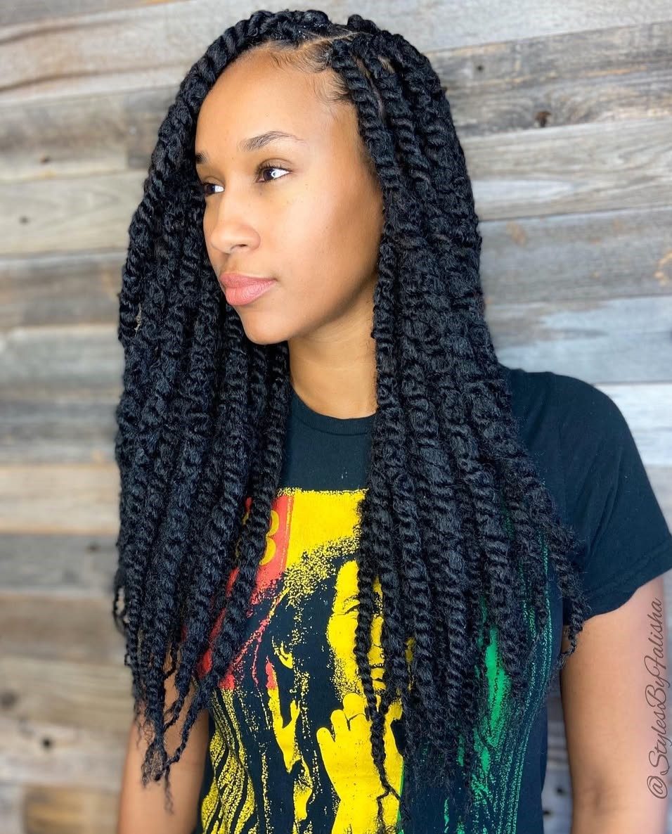 Voluminous Mid-Back Loose Twists — Marley Twists