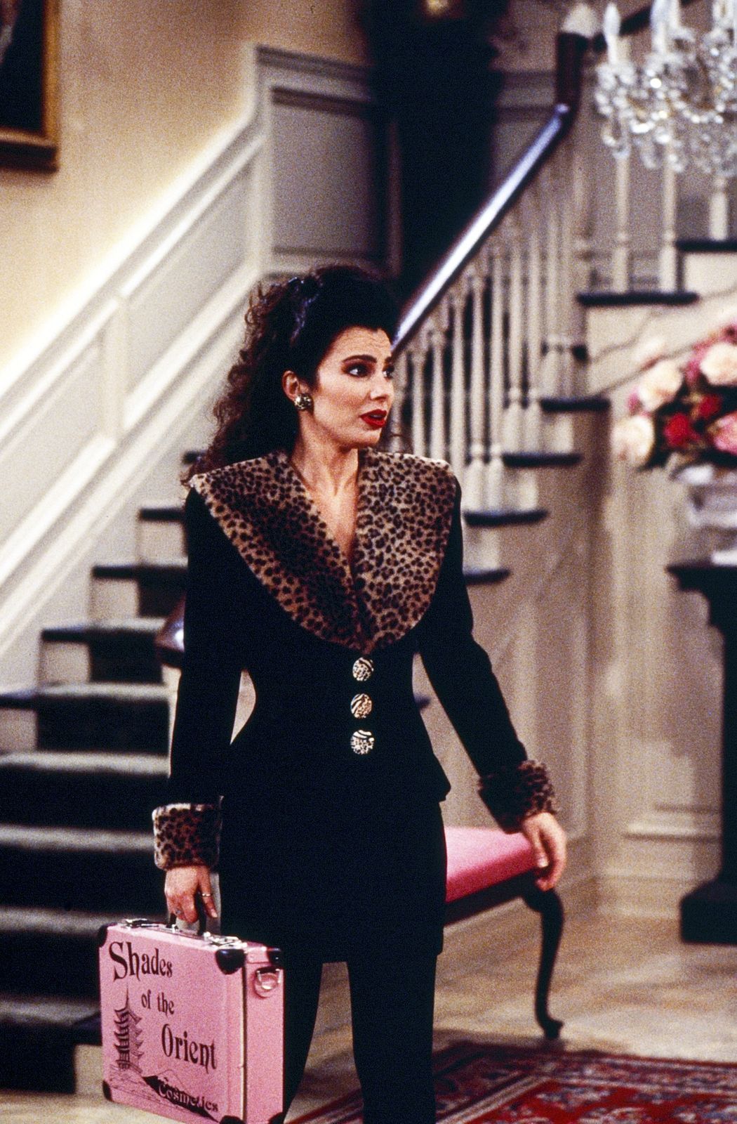 Tailored Sophistication: Leopard Collar Jacket and Sheath Dress Tailored Sophistication: Leopard Collar Jacket and Sheath Dress — Nanny Outfits